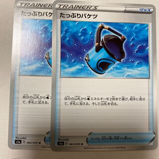 たっぷりバケツ2枚