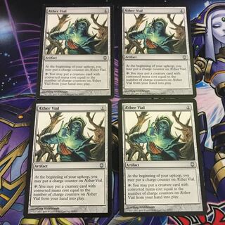 4枚セット 霊気の薬瓶 AEther Vial 英語版