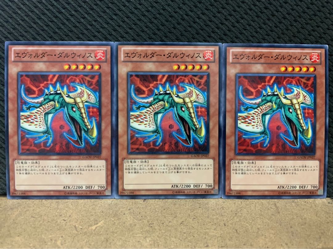 【ぽぽたん】遊戯王 8898 エヴォルダー・ダルウィノス 3枚 ノーマル