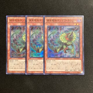 i41 Predaplant Chlamydosundew Super Rare Set of 3 Yu-Gi-Oh Treasure