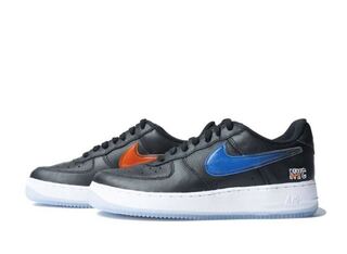 KITH × Nike Air Force 1 Low New York Knicks "Black/Brilliant Orange/Rush/Brilliant White" 23.5cm 23.5cm