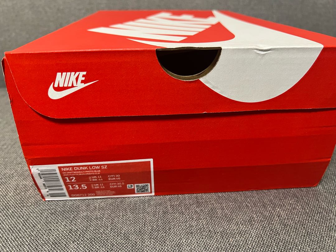 size? × Nike Dunk Low "Dark Driftwood/Ph 30cm