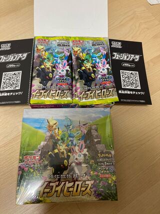 イーブイヒーローズ　未開封1box+バラ30パック　シュリンク付き