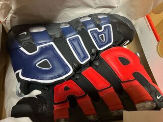 ナイキ エア モア アップテンポ ブラック/レッド/ネイビー DJ4400-001 27cm