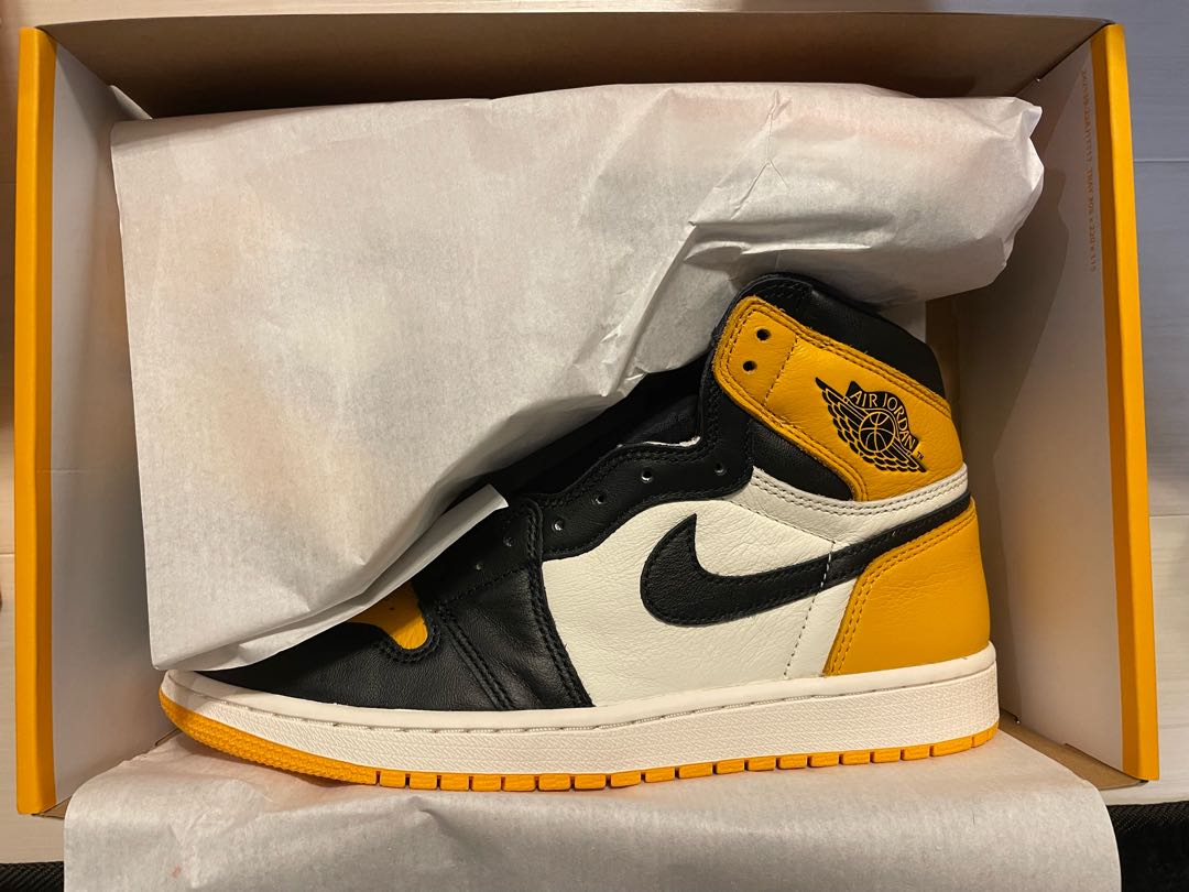 ナイキ エアジョーダン1 レトロ ハイ Og Quot イエロー トゥ Quot ブラック タクシーホワイト 5550 711の通販 Jin Magi トレカ専用フリマアプリ