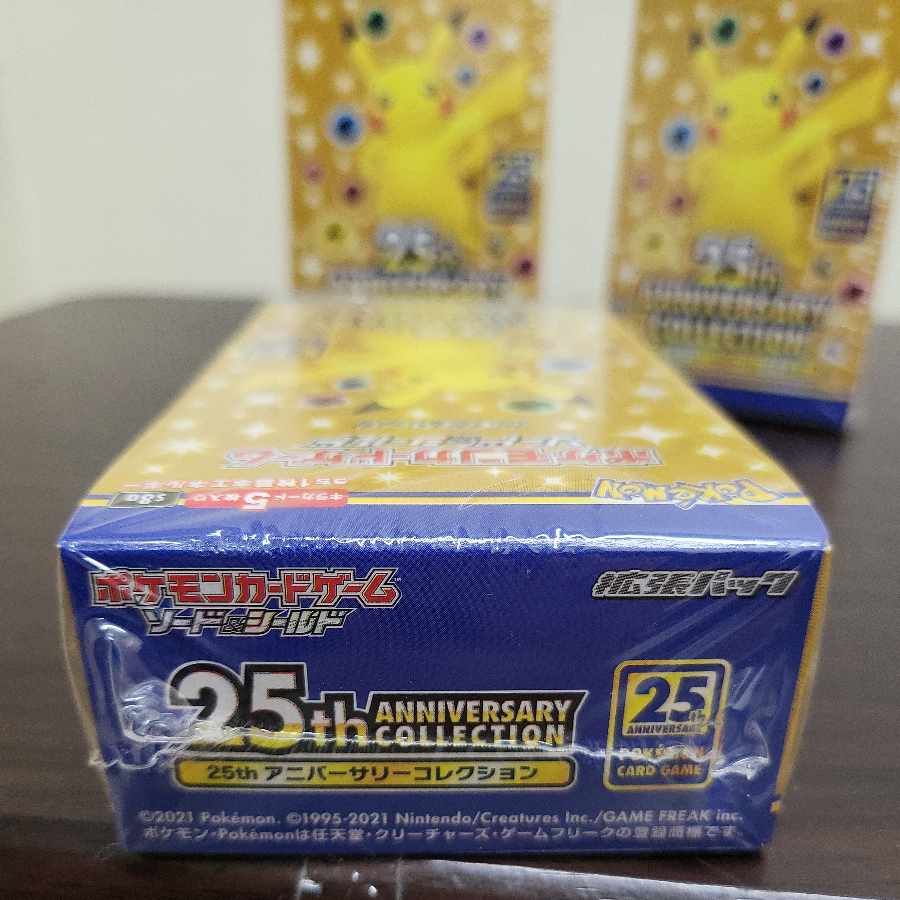 Pokémon Cards 25th Anniversary Collection, new, unopened, 3box