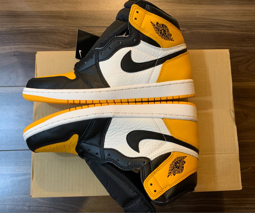 ナイキ エアジョーダン1 レトロ ハイ Og "イエロー トゥ" ブラック/タクシーホワイト 555088-711 jordan1 JORDAN OG TAXI 26.5cm