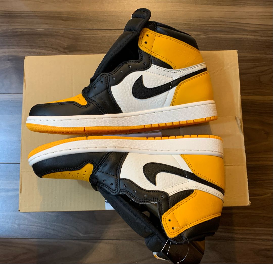 ナイキ エアジョーダン1 レトロ ハイ Og "イエロー トゥ" ブラック/タクシーホワイト 555088-711 jordan1 JORDAN OG TAXI 26.5cm