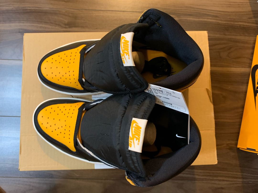 ナイキ エアジョーダン1 レトロ ハイ Og "イエロー トゥ" ブラック/タクシーホワイト 555088-711 jordan1 JORDAN OG TAXI 26.5cm