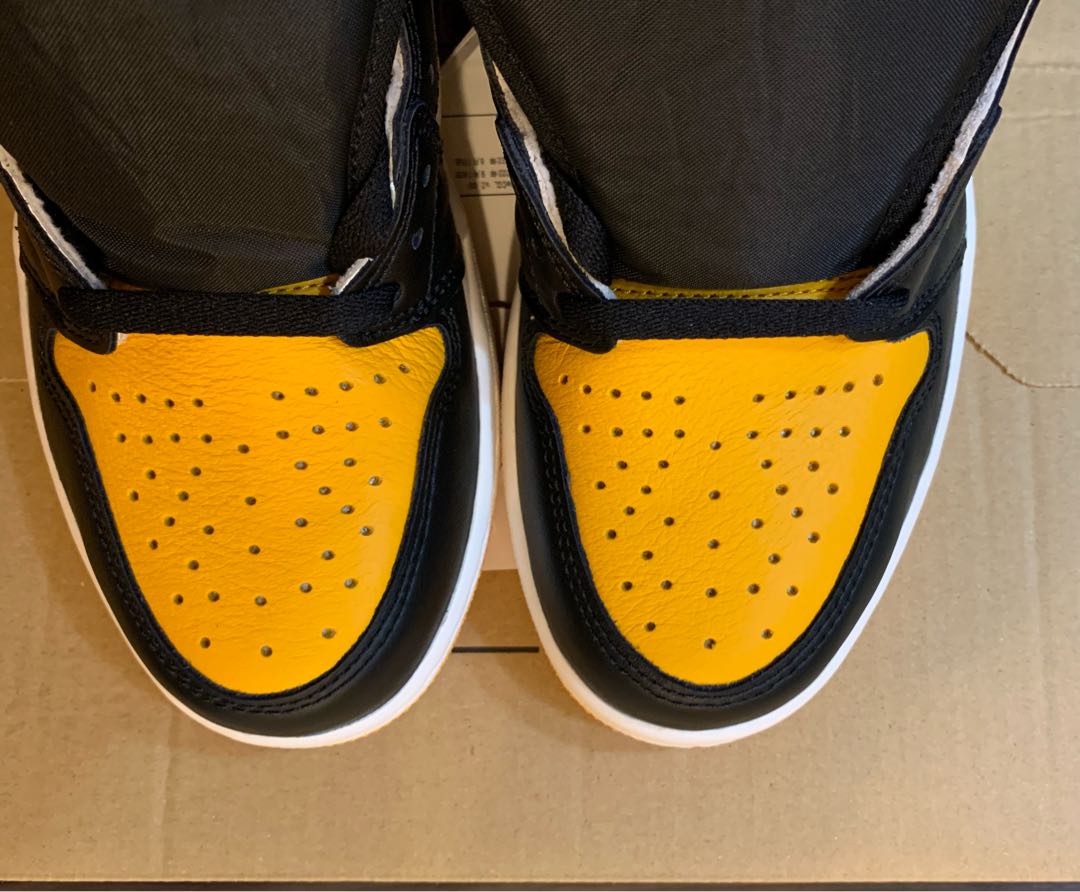 ナイキ エアジョーダン1 レトロ ハイ Og "イエロー トゥ" ブラック/タクシーホワイト 555088-711 jordan1 JORDAN OG TAXI 26.5cm