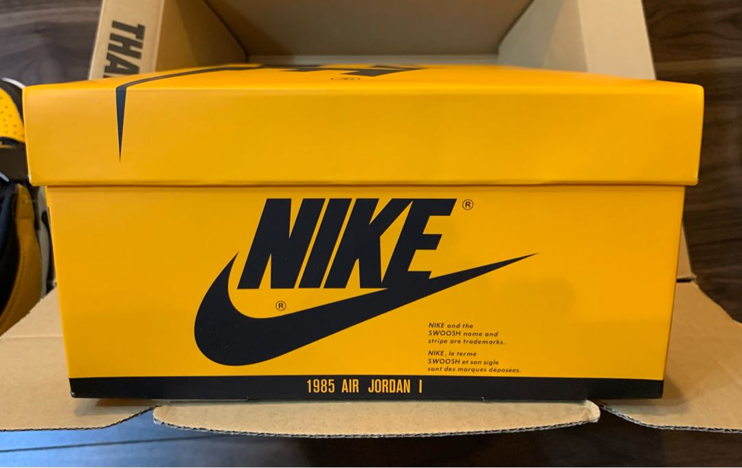 ナイキ エアジョーダン1 レトロ ハイ Og "イエロー トゥ" ブラック/タクシーホワイト 555088-711 jordan1 JORDAN OG TAXI 26.5cm