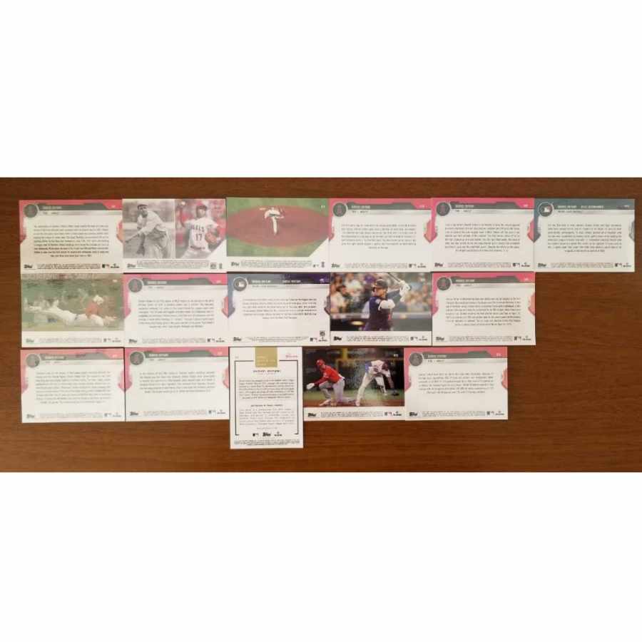 Shohei Ohtani 2021 Card Set of 16 MVP Season Shohei Ohtani 2021 Topps Now Card