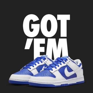 NIKE ダンク ロー レーサーブルー アンド ホワイト 28.5cm