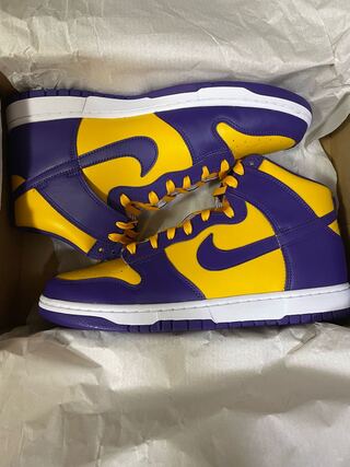 ナイキ ダンク ハイ レトロ "レイカーズ" 30cm