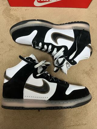 SLAM JAM x NIKE DUNK HIGH "WHITE/CLEAR BLACK" 27cm