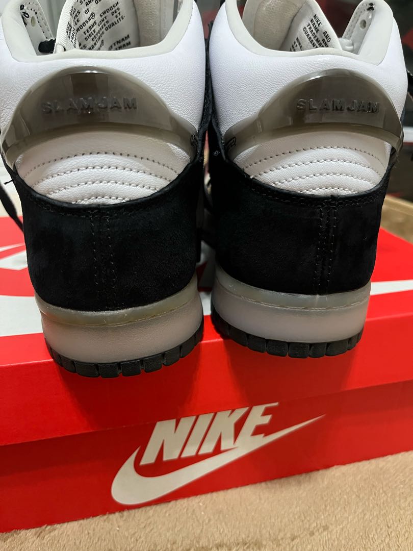 SLAM JAM x NIKE DUNK HIGH "WHITE/CLEAR BLACK" 27cm