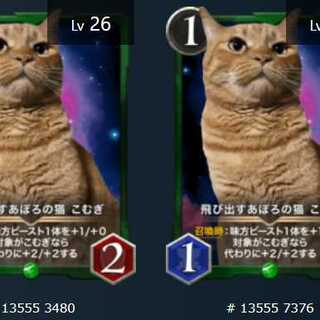 飛び出すあぽろの猫 こむぎ　2枚セット