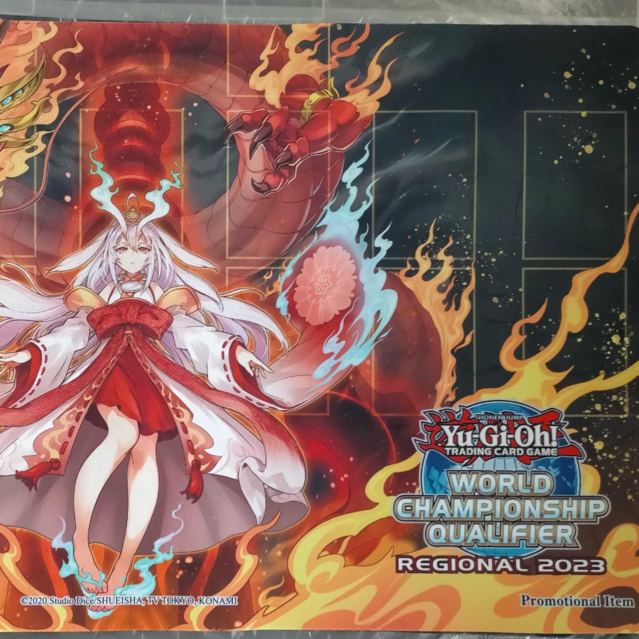 遊戯王 倶利伽羅天童 ハーフプレイマット 遊戯王】 プレイマット 倶利伽羅天童 (WCQREGIONAL2023)(袋なし