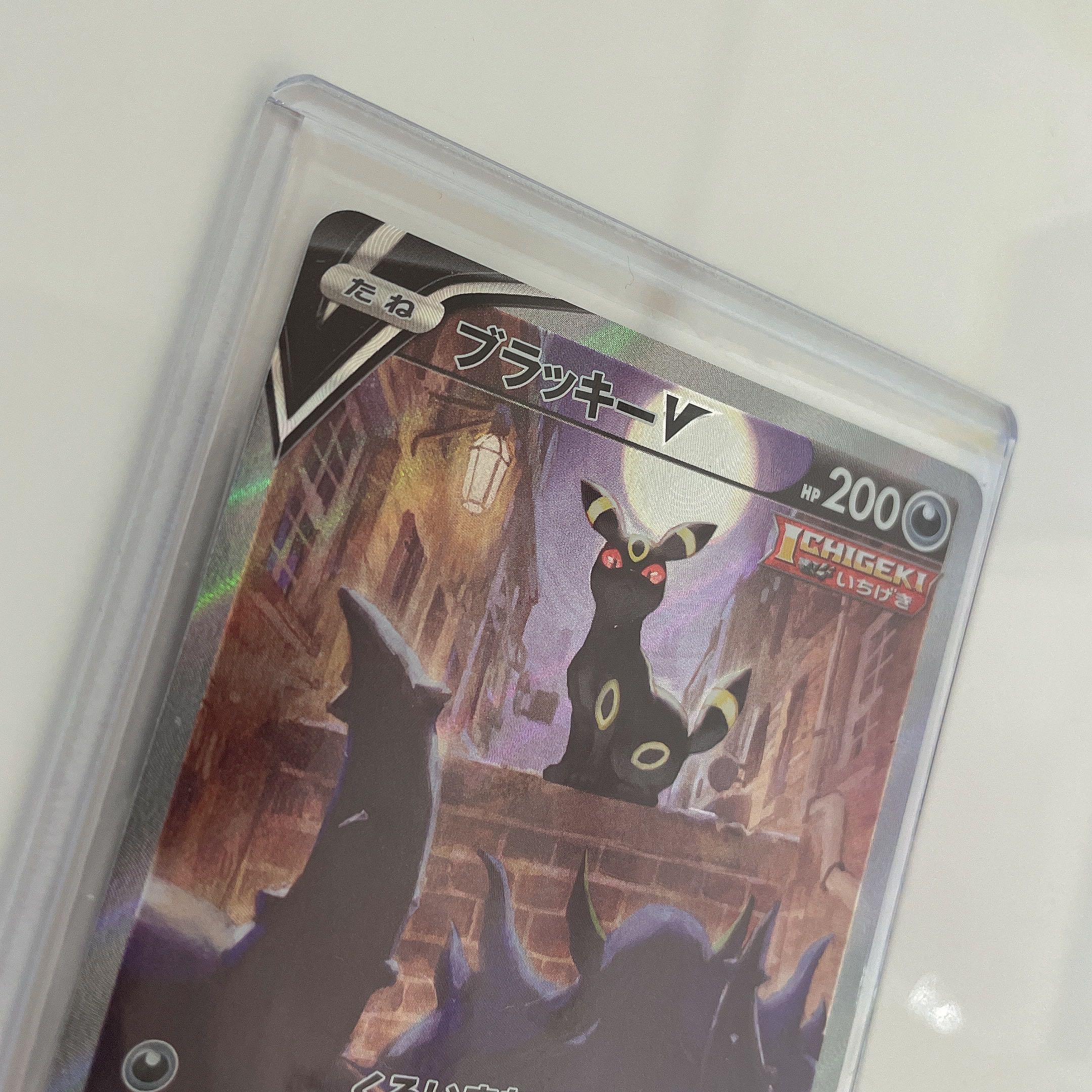 ポケカ ブラッキーv Sa ローダー付き イーブイヒーローズ収録の通販 ちょび Magi トレカ専用フリマアプリ