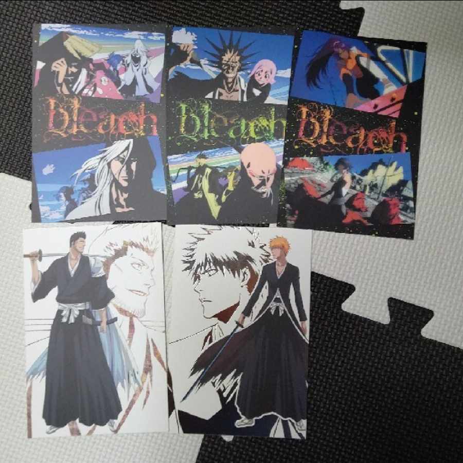 BLEACH ポストカード 一番くじ 黒崎一護 朽木白哉 市丸ギン