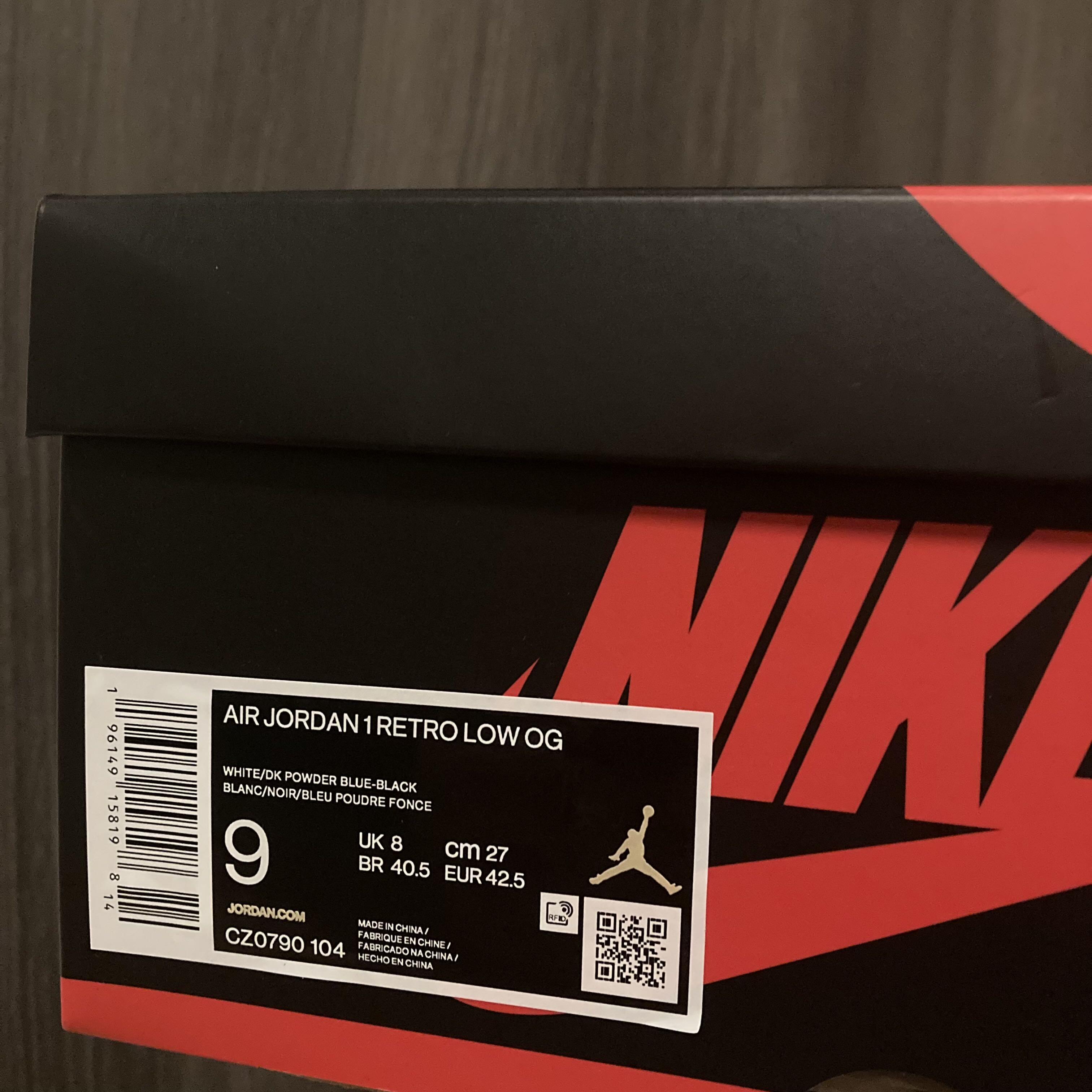 27.0cm *Nike Air Jordan 1 Low UNC 27cm