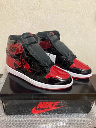 28cm Nike Air Jordan 1 High OG "Patent Bred" 28cm