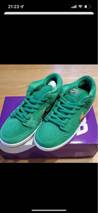 ナイキ SB ダンク ロー プロ "セント パトリック" ラッキー グリーン/メタリック ゴールドラッキー グリーン BQ6817-303 27cm