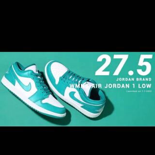 Nike WMNS Air Jordan 1 Low "Turquoise" ナイキ ウィメンズ エアジョーダン1 ロー "ターコイズ"27.5cm 27.5cm