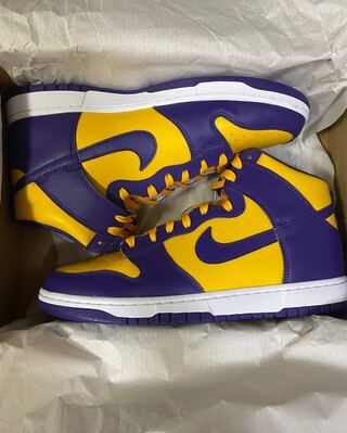 ナイキ ダンク ハイ レトロ "レイカーズ" 30cm