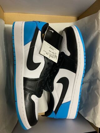 ナイキ エアジョーダン1 ロー OG "ブラック アンド ダークパウダーブルー/UNC" 28cm