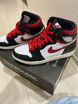 NIKE AIR JORDAN 1 RETRO HIGH "BLACK/WHITE/SAIL/GYM RED" ２７.5センチ 27.5cm