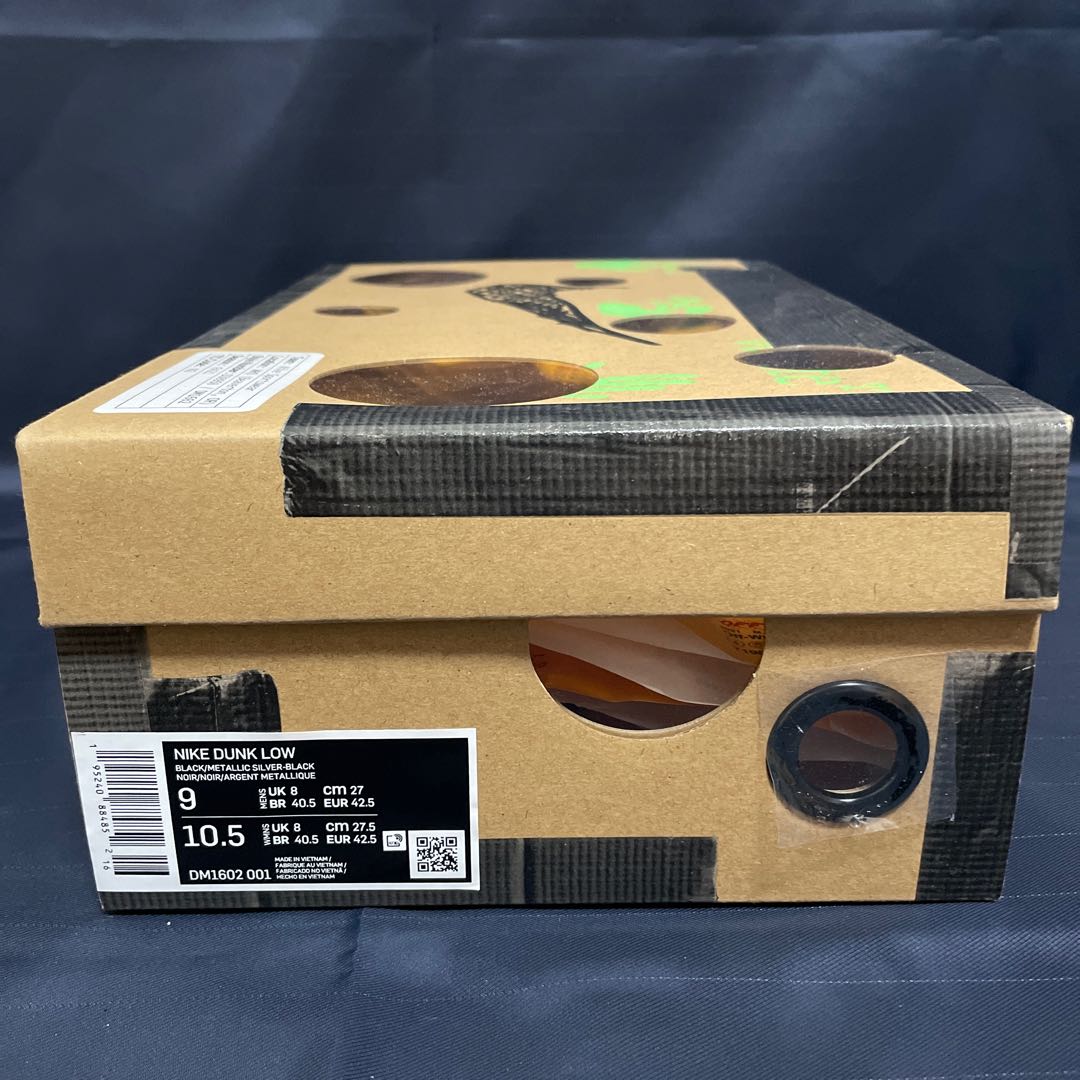 OFF-WHITE x NIKE DUNK LOW 1 OF 50 "BLACK 50" 27cm