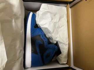 Nike GS Air Jordan 1 High OG "Dark Marina Blue" 24.5cm
