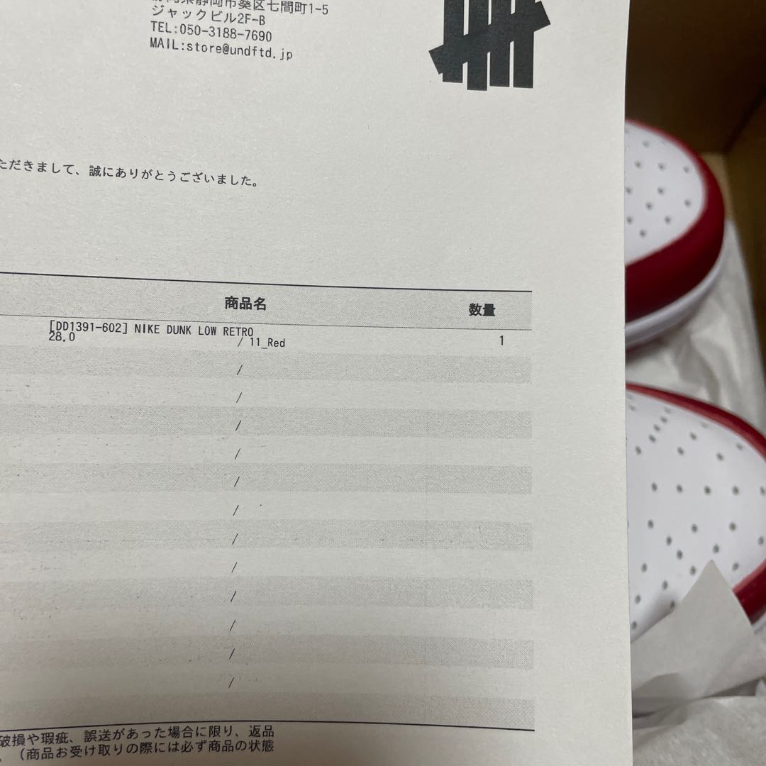 NIKE DUNK LOW RETRO 28cm