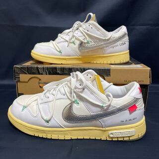 OFF-WHITE x NIKE DUNK LOW 1 OF 50 "WHITE 1" 27cm