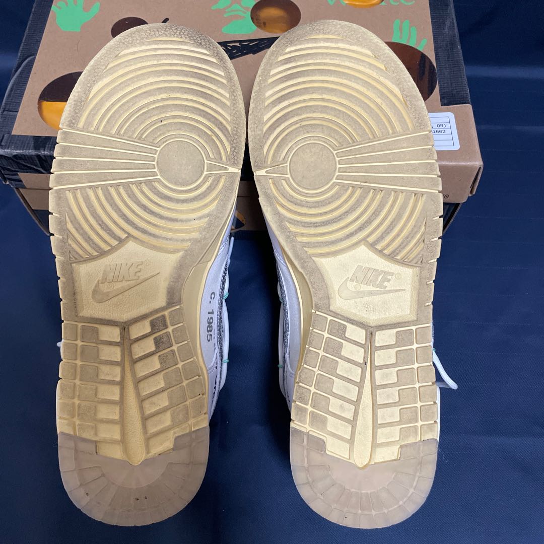 OFF-WHITE x NIKE DUNK LOW 1 OF 50 "WHITE 1" 27cm