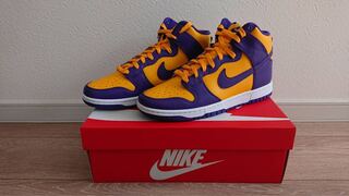 28cm  Nike Dunk High Retro "Lakers" 28cm