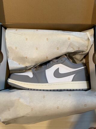 ナイキ エアジョーダン 1 ロー "ビンテージ グレー" ステルス/ホワイトセイル 553558-053 26.5cm