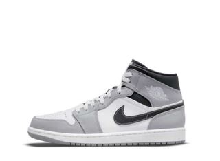 Nike GS Air Jordan 1 Mid "Grey-White/Anthracite" 24.5 24.5cm