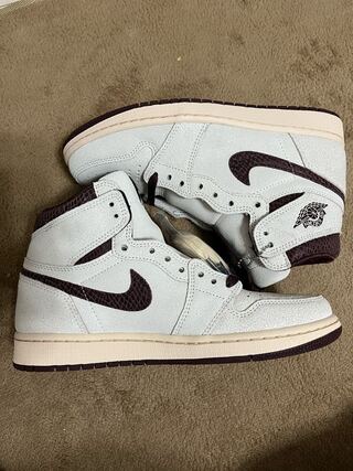 A Ma Maniere × Nike Air Jordan 1 RETRO High OG "Sail and Burgundy" 26.5cm