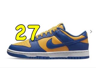 ナイキ ダンク ロー ブルージェイ アンド ユニバーシティゴールド 27cm