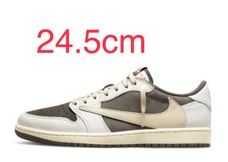 Travis Scott × Nike Air Jordan 1 Low "Reverse Mocha/Sail and Ridgerock" 24.5cm