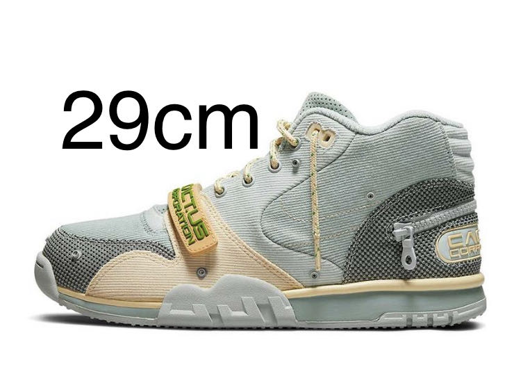 Travis Scott x Nike Air Trainer 1 SP "Grey Haze and Dusty Sage" 29cm