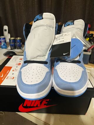 ナイキ エアジョーダン1 レトロ ハイ Og ユニバーシティーブルー　555088-134 27.5cm