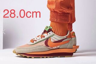 クロット×サカイ×ナイキ LDワッフル　オレンジブレイズ 28cm