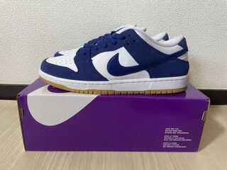 ナイキ SB ダンク ロー "ロサンゼルス ドジャース" ディープ ロイヤル ブルー/ホワイトスポーツ レッドガム ライト ブラウン DO9395-400 27cm