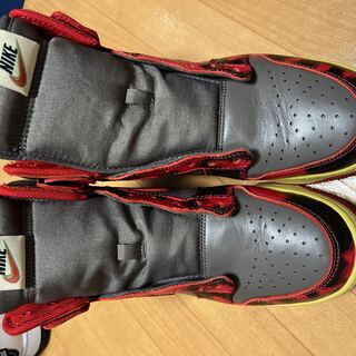 ナイキ ダンク ハイ "レッド アシッドウォッシュ" 27cm