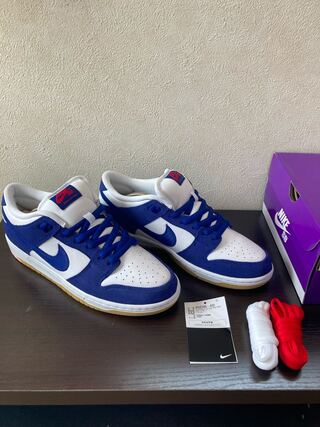27.5 Nike SB Dunk Low "Los Angeles Dodgers" Deep Royal Snubbull 27.5cm