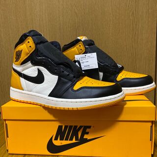 Nike Air Jordan 1 Retro High Og "Yellow Toe" Black/Taxi HoWight 555088-711 26cm
