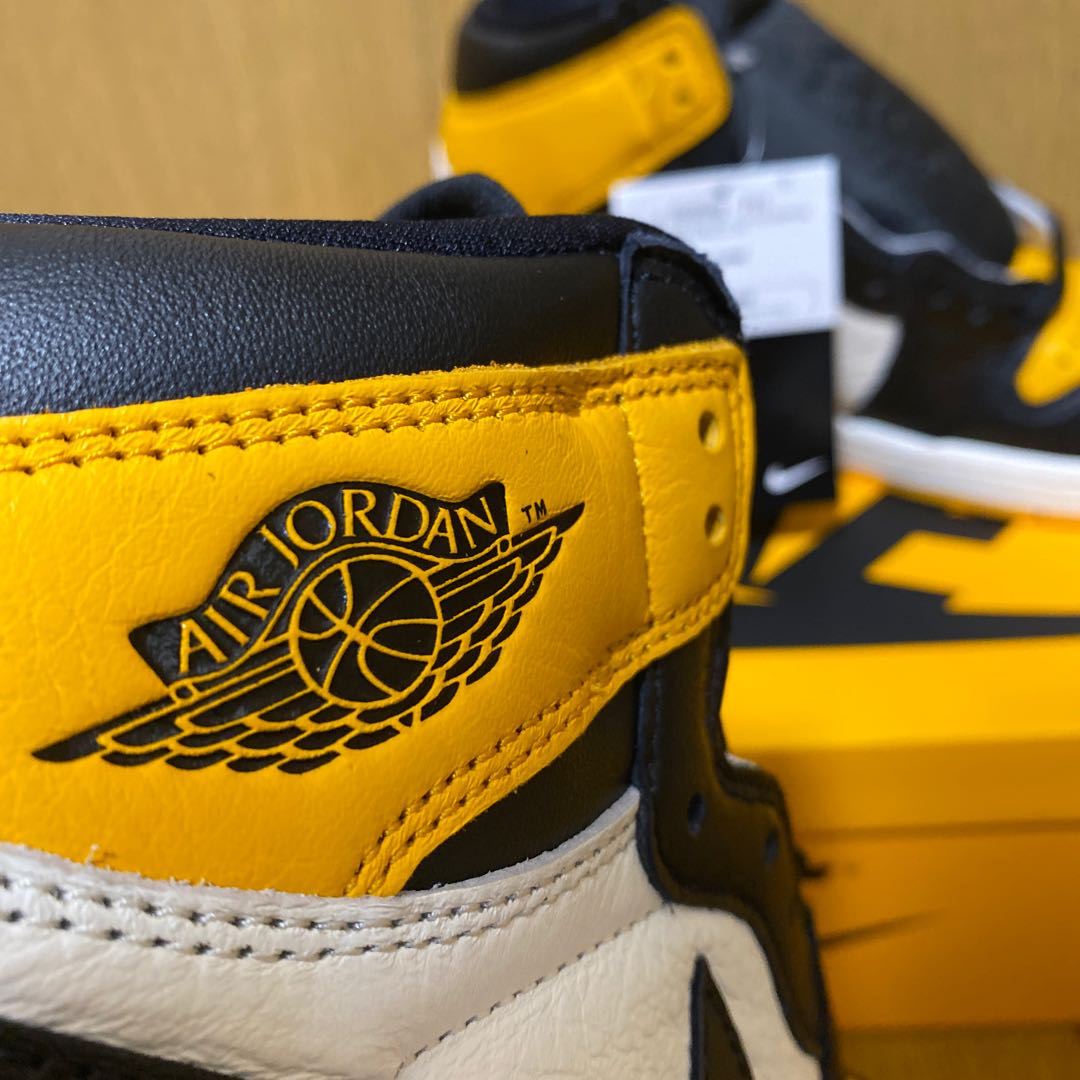 Nike Air Jordan 1 Retro High Og "Yellow Toe" Black/Taxi HoWight 555088-711 26cm